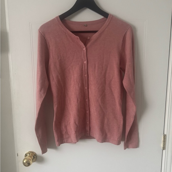 Soyaconcept Chic Pink Button-Up Cardigan - Picture 2 of 7